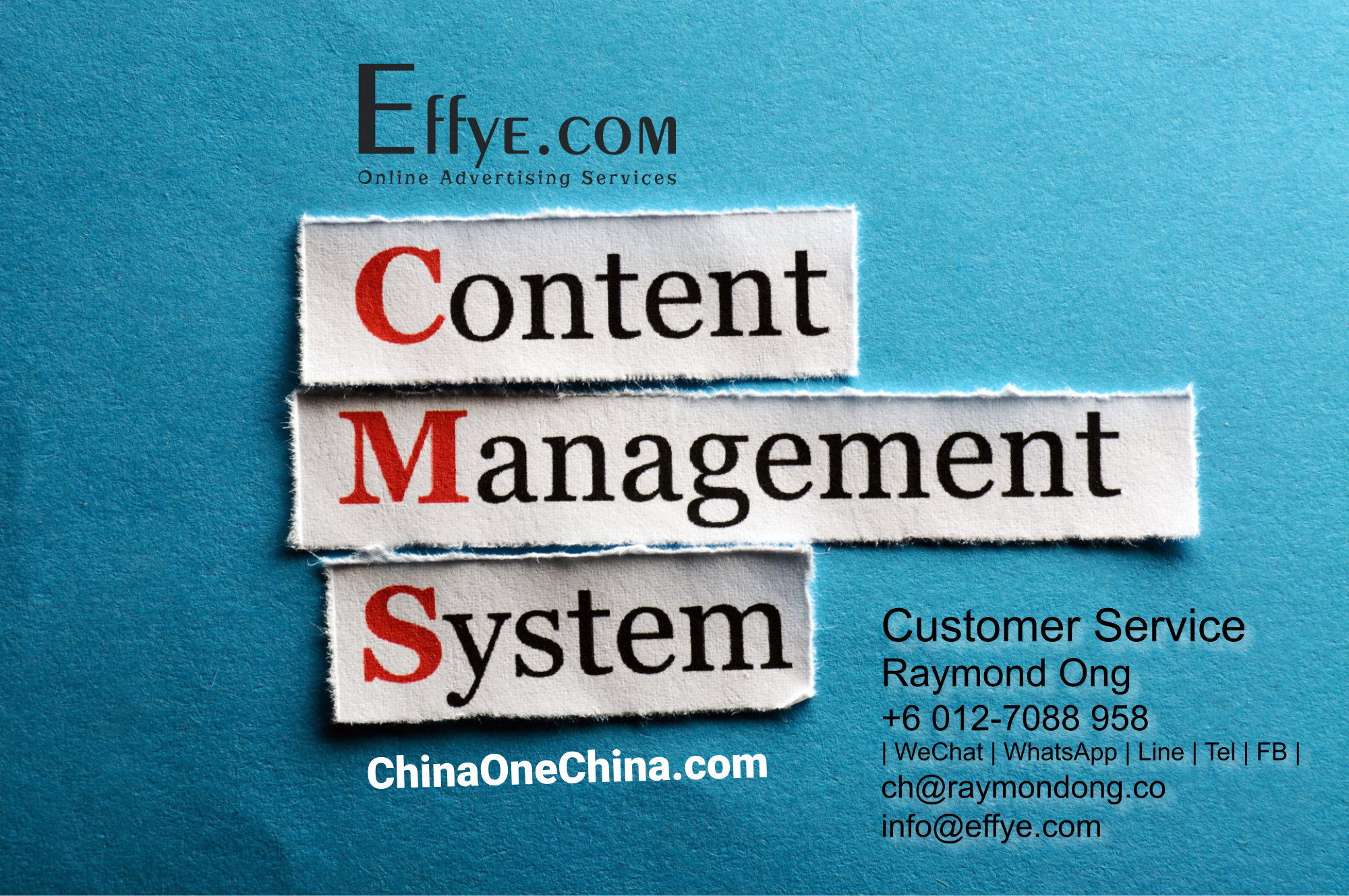 Raymond Ong Effye Media China Website Design Online Advertising Web Development Education Webpage Facebook eCommerce Management Photo Shooting 中国 中國 A07