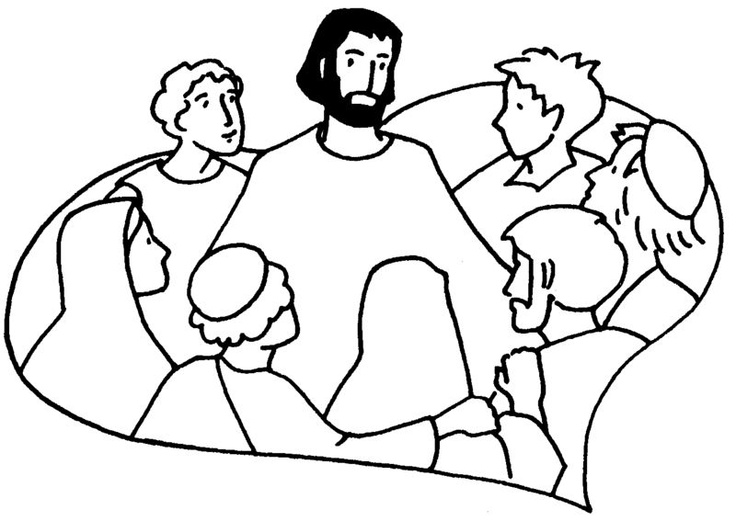Jesus Christ Coloring Images Sunday School Images for You to Fill with Colour A04