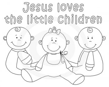 Jesus Christ Coloring Images Sunday School Images for You to Fill with Colour A05