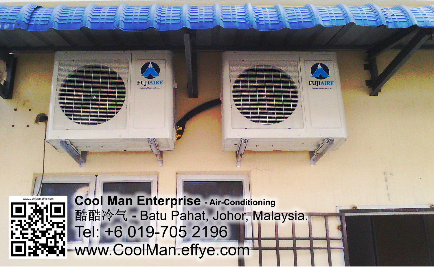 Malaysia Johor Batu Pahat AirCon Cool Man Enterprise Air Conditioning Refrigeration Installation Repair Cleaning 马来西亚 柔佛 峇株吧辖 冷气系统安装 买卖 维修 保养
