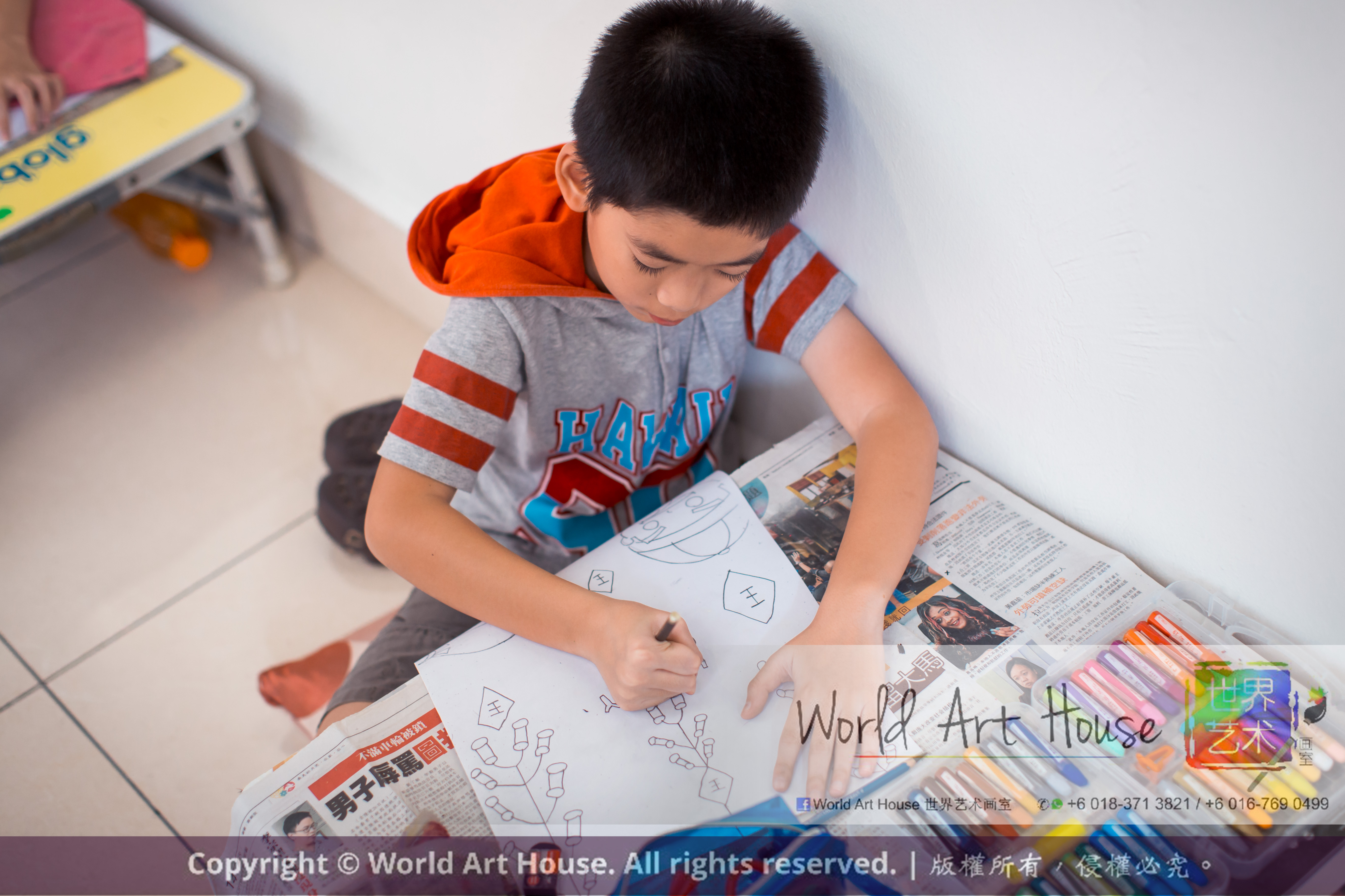 Malaysia Kota Damansara Petaling Jaya Kuala Lumpur Selangor World Art House 世界艺术画室 Charity Coloring Contest Effye Media A013