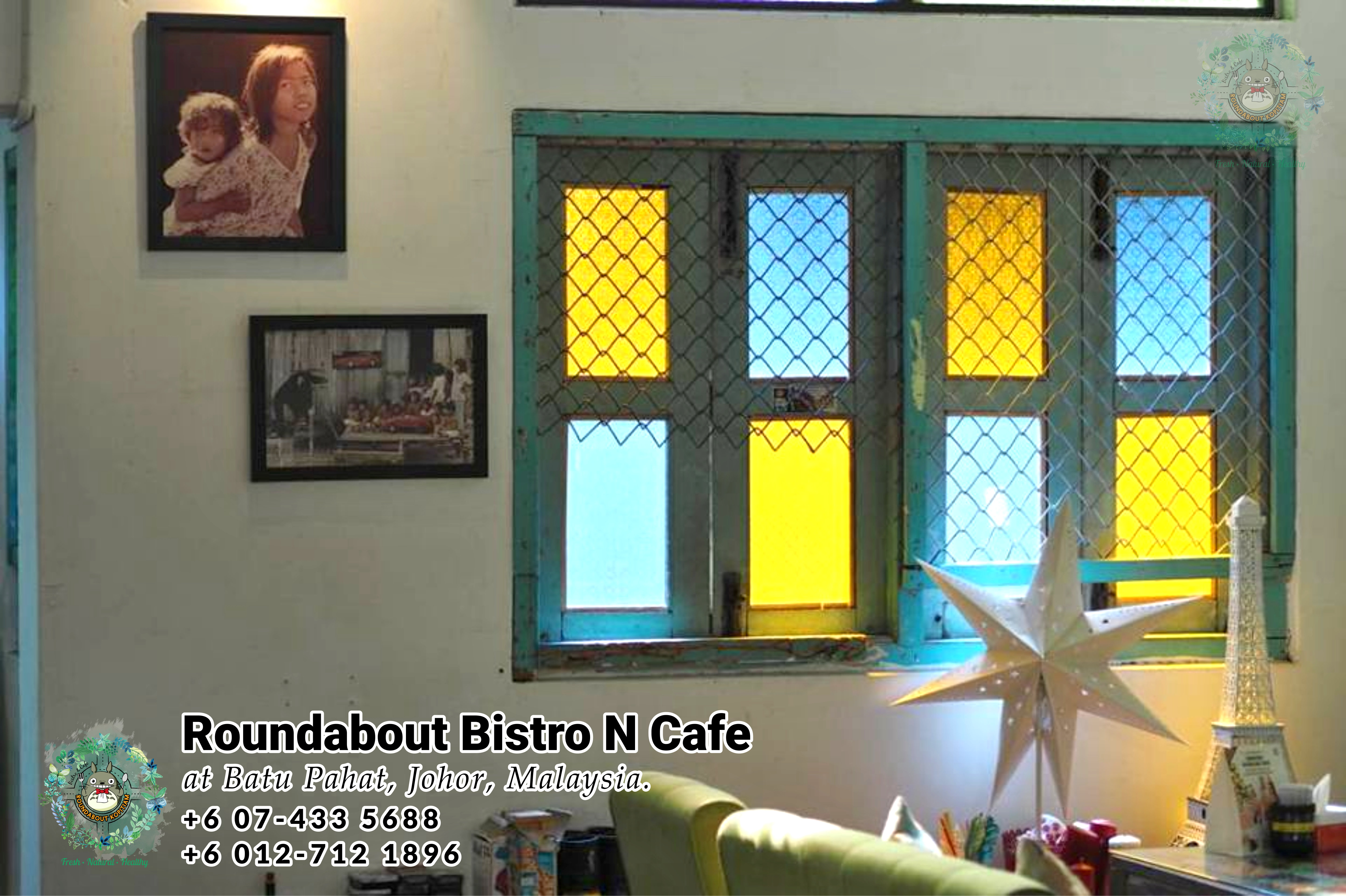 Batu Pahat Roundabout Bistro N Cafe Malaysia Johor Batu Pahat Totoro Kafe Bangunan Bersejarah Kafe Batu Pahat Landmark Bufet Hari Lahir Parti Perkahwinan Acara Kopitiam PA01-08