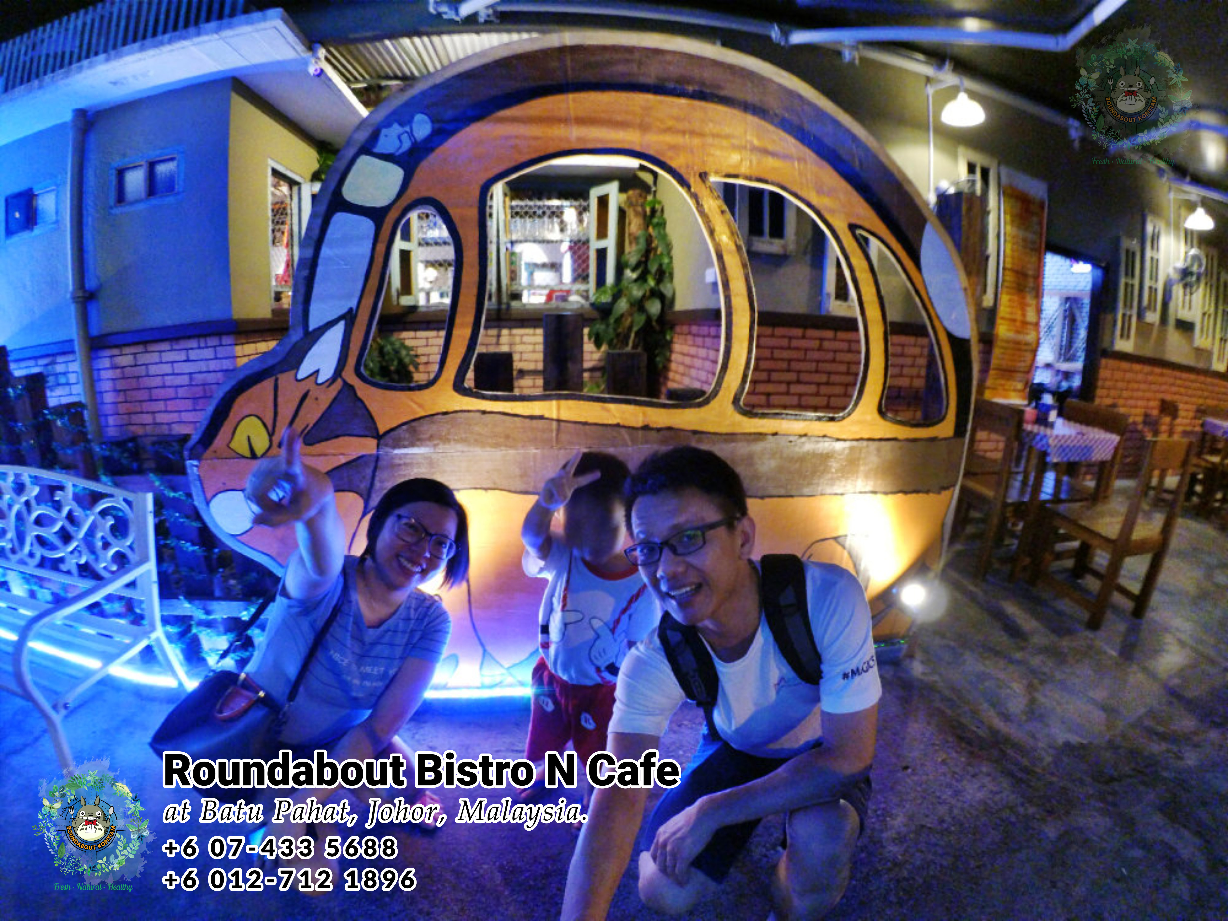 Batu Pahat Roundabout Bistro N Cafe Malaysia Johor Batu Pahat Totoro Kafe Bangunan Bersejarah Kafe Batu Pahat Landmark Bufet Hari Lahir Parti Perkahwinan Acara Kopitiam PA01-15