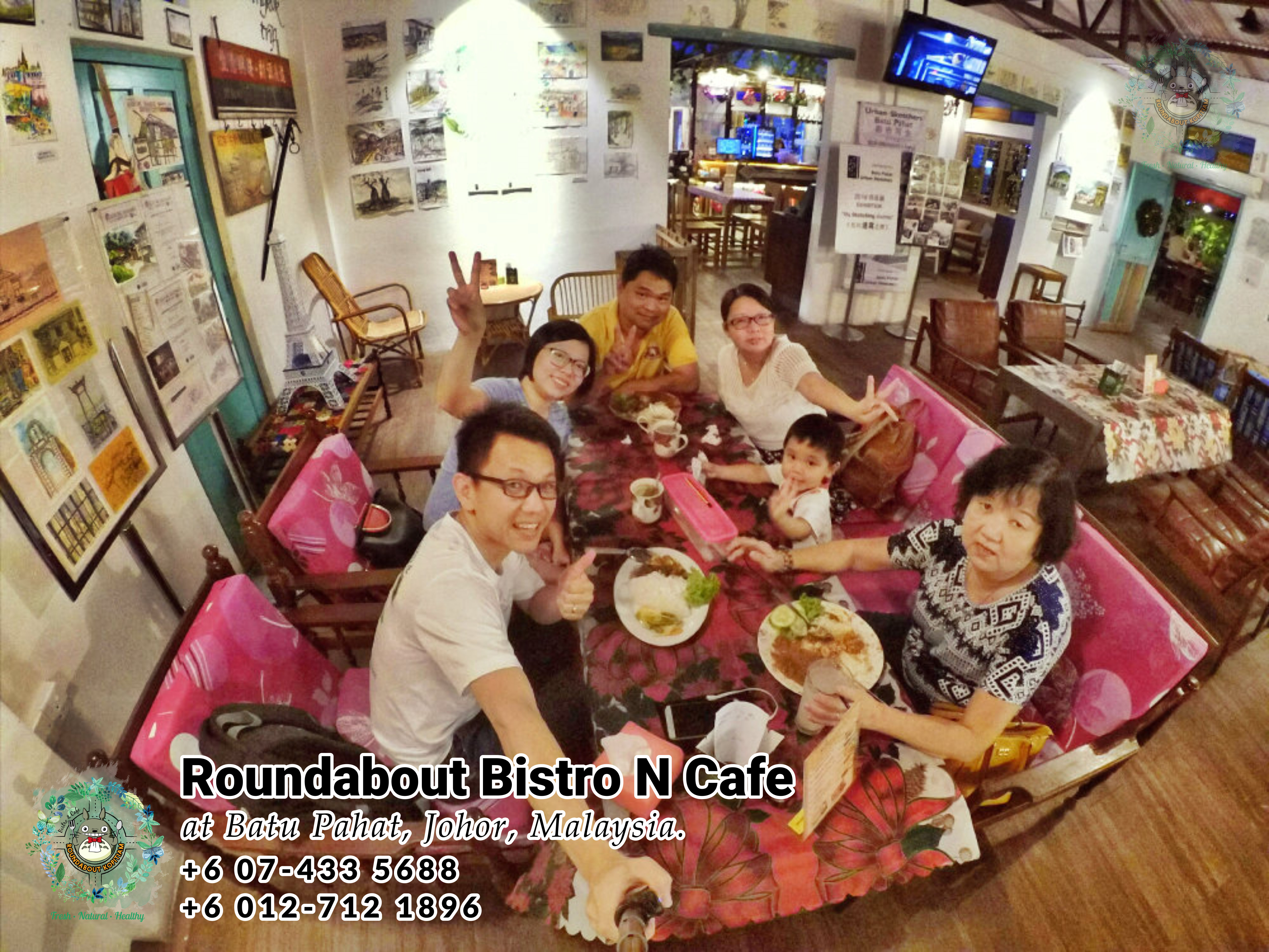 Batu Pahat Roundabout Bistro N Cafe Malaysia Johor Batu Pahat Totoro Kafe Bangunan Bersejarah Kafe Batu Pahat Landmark Bufet Hari Lahir Parti Perkahwinan Acara Kopitiam PA01-20