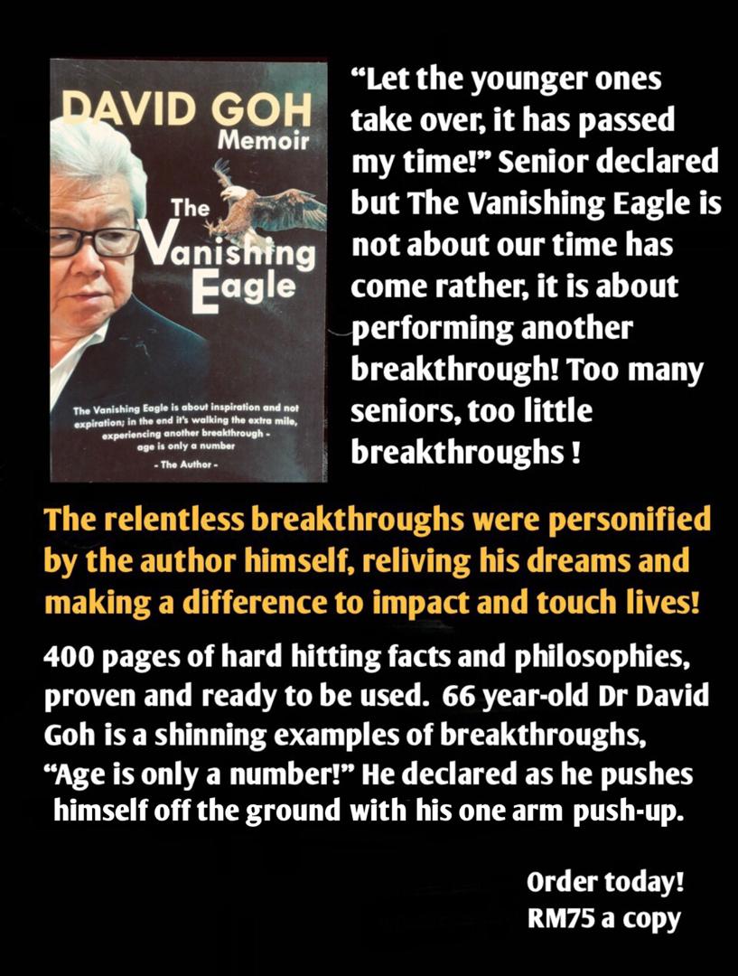 David Goh Memoir - The Vanishing Eagle - David Goh Book