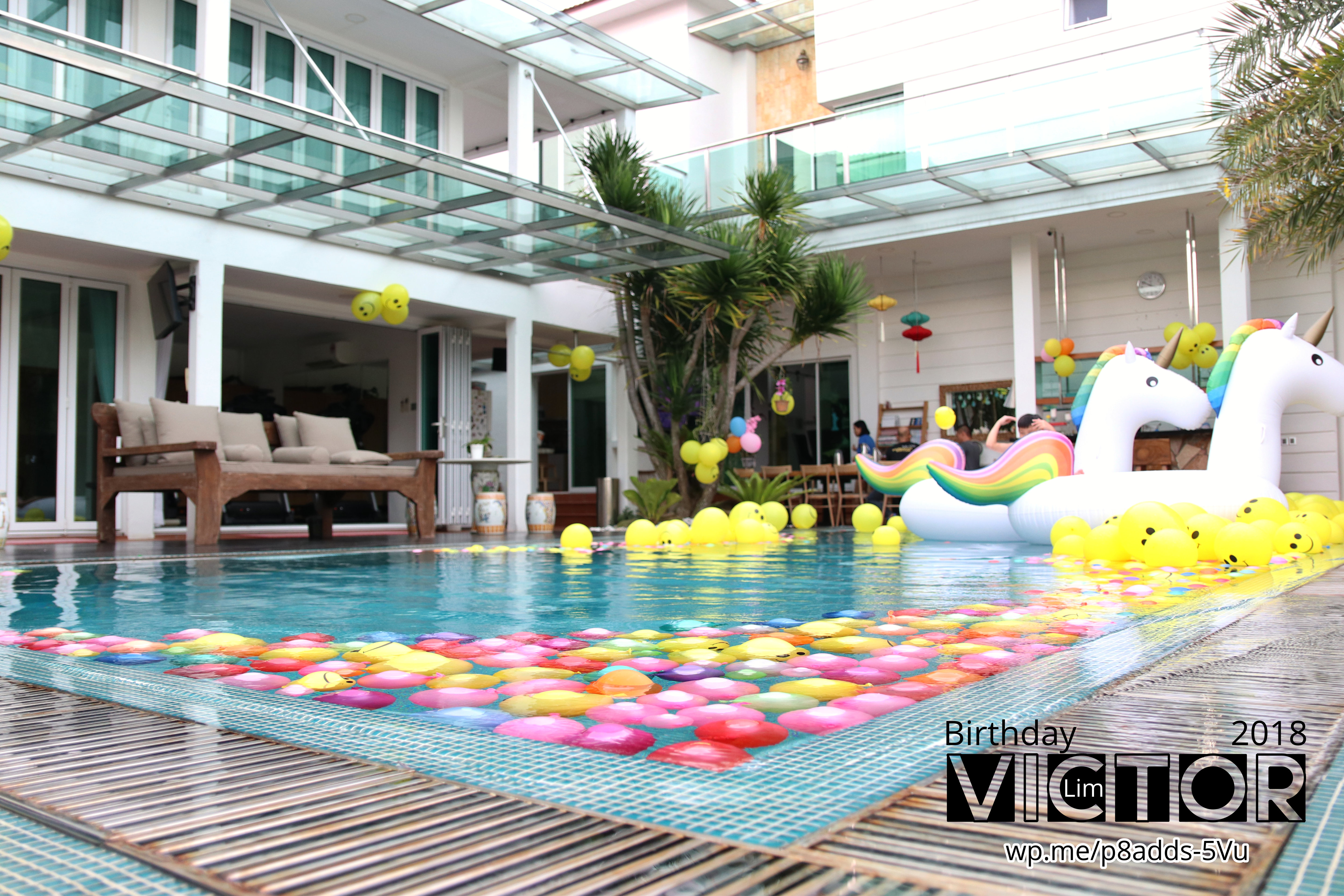 Victor Lim Birthday 2018 in Malaysia Party Buffet Swimming Fun A08