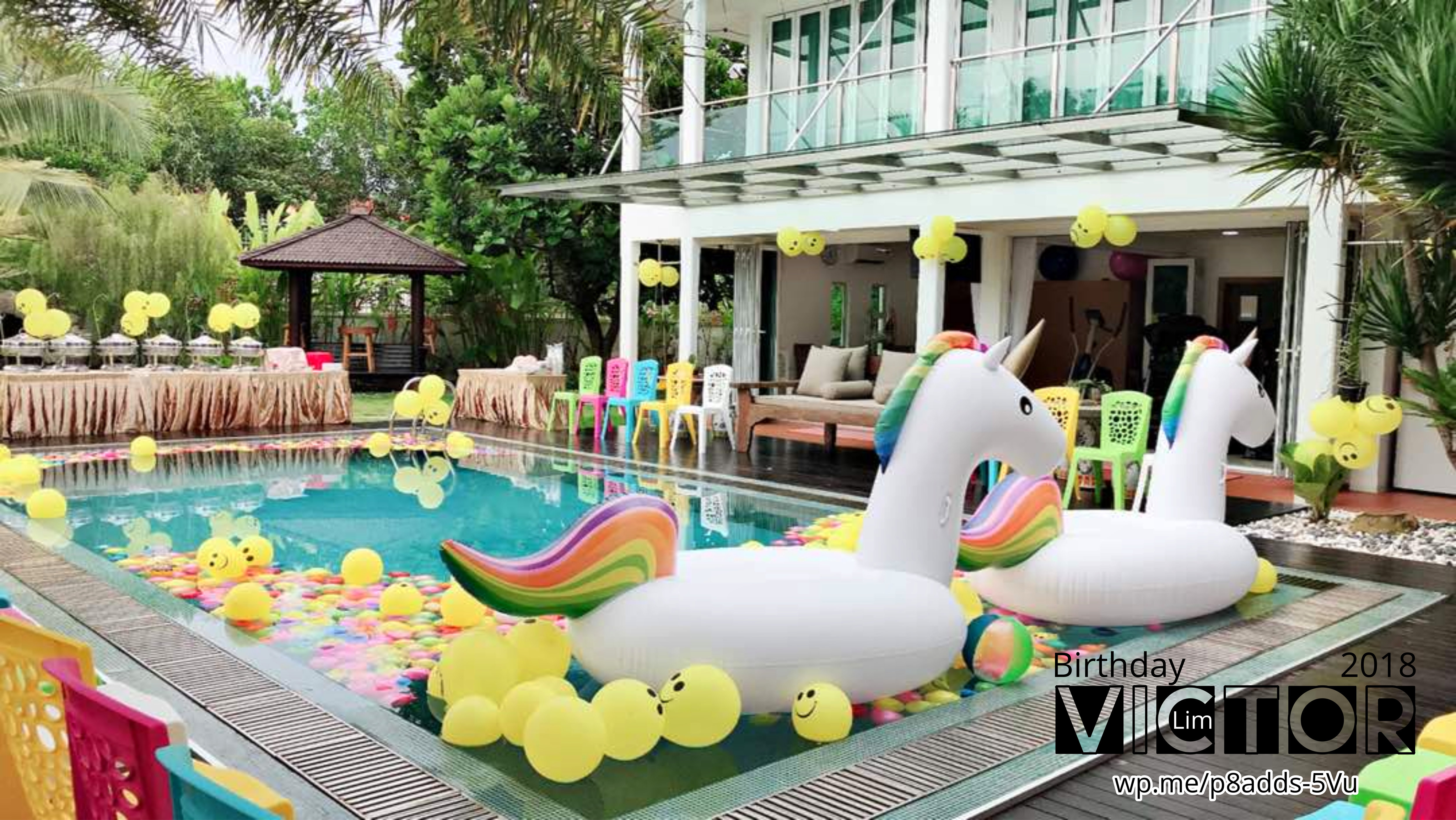Victor Lim Birthday 2018 in Malaysia Party Buffet Swimming Fun A25