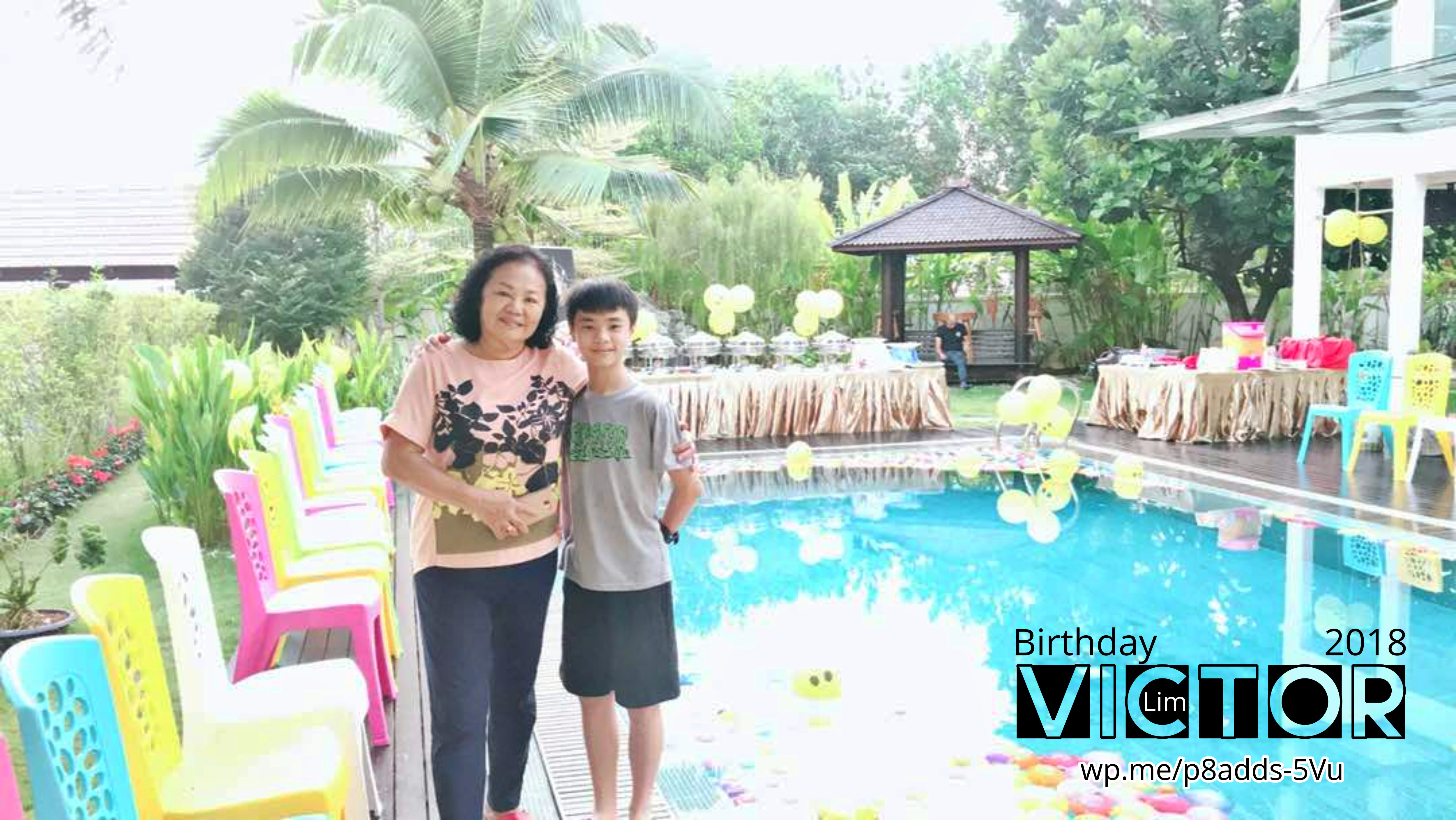 Victor Lim Birthday 2018 in Malaysia Party Buffet Swimming Fun A34
