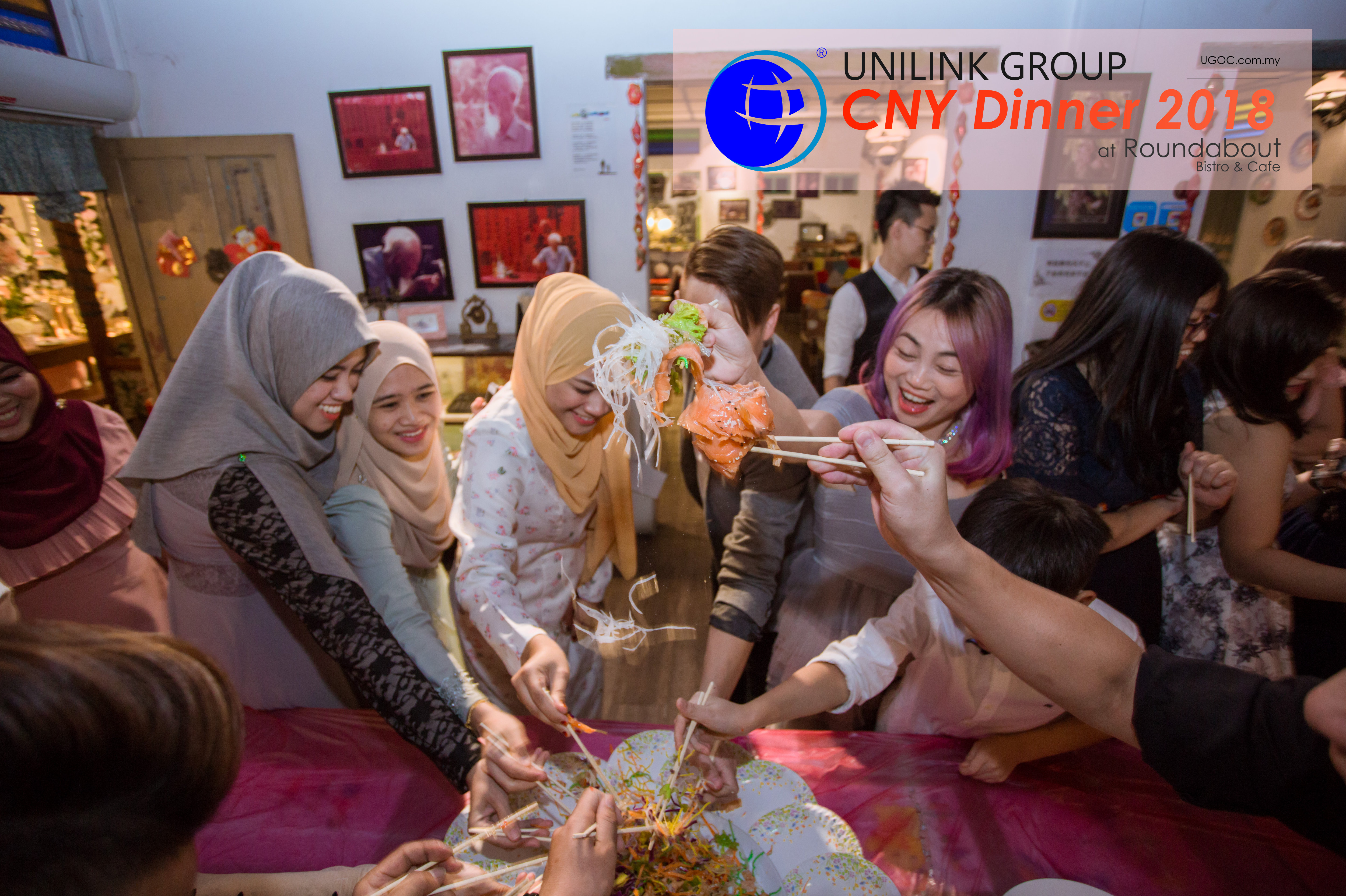 Unilink Group Chinese New Year Dinner 2018 from Agensi Pekerjaan Unilink Prospects Sdn Bhd at Roundabout Bisrto and Cafe 47
