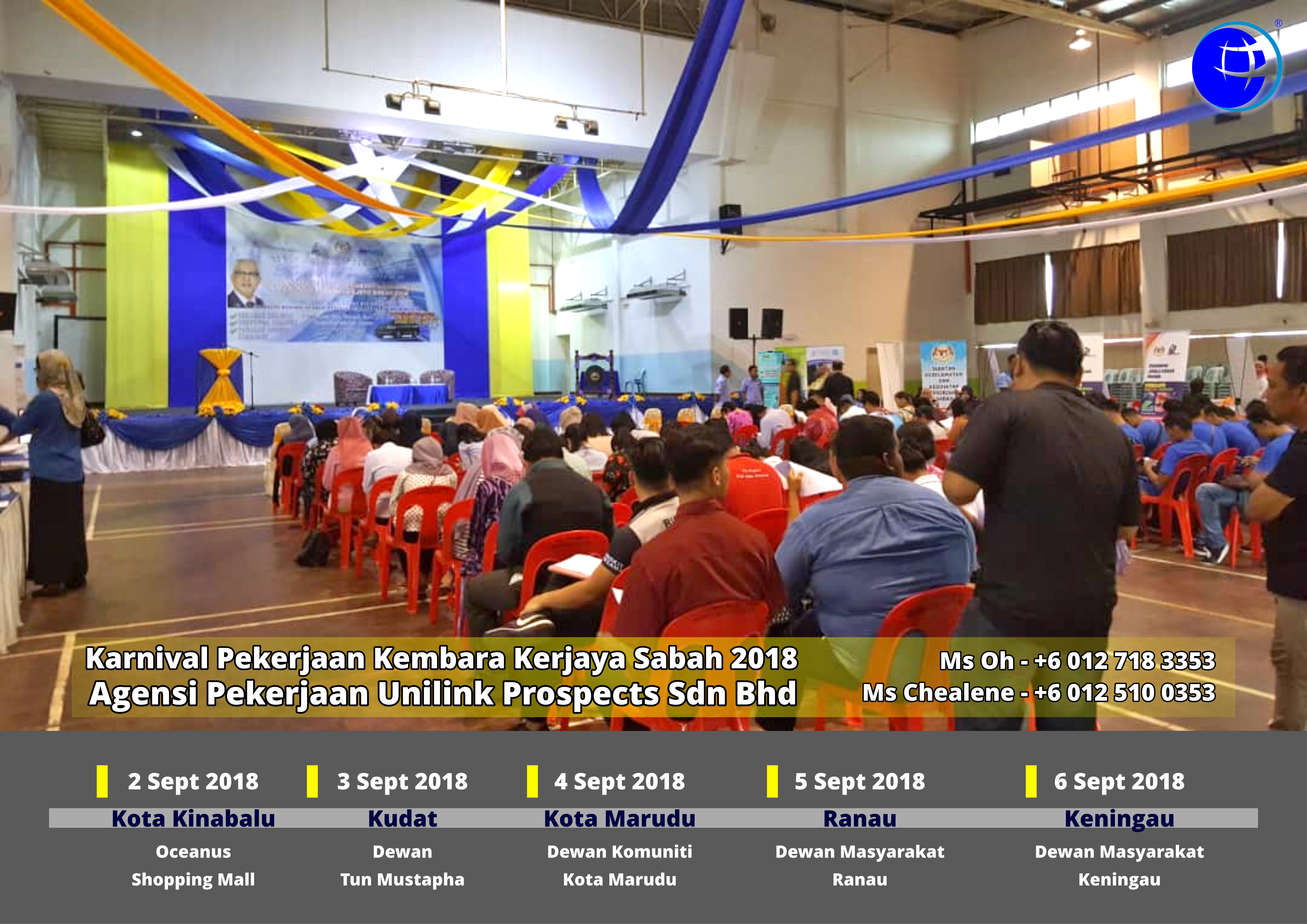 Malaysia Karnival Pekerjaan Kembara Kerjaya Sabah 2018 Agensi Pekerjaan Unilink Prospects Sdn Bhd 专业合法人力资源介绍所 A08