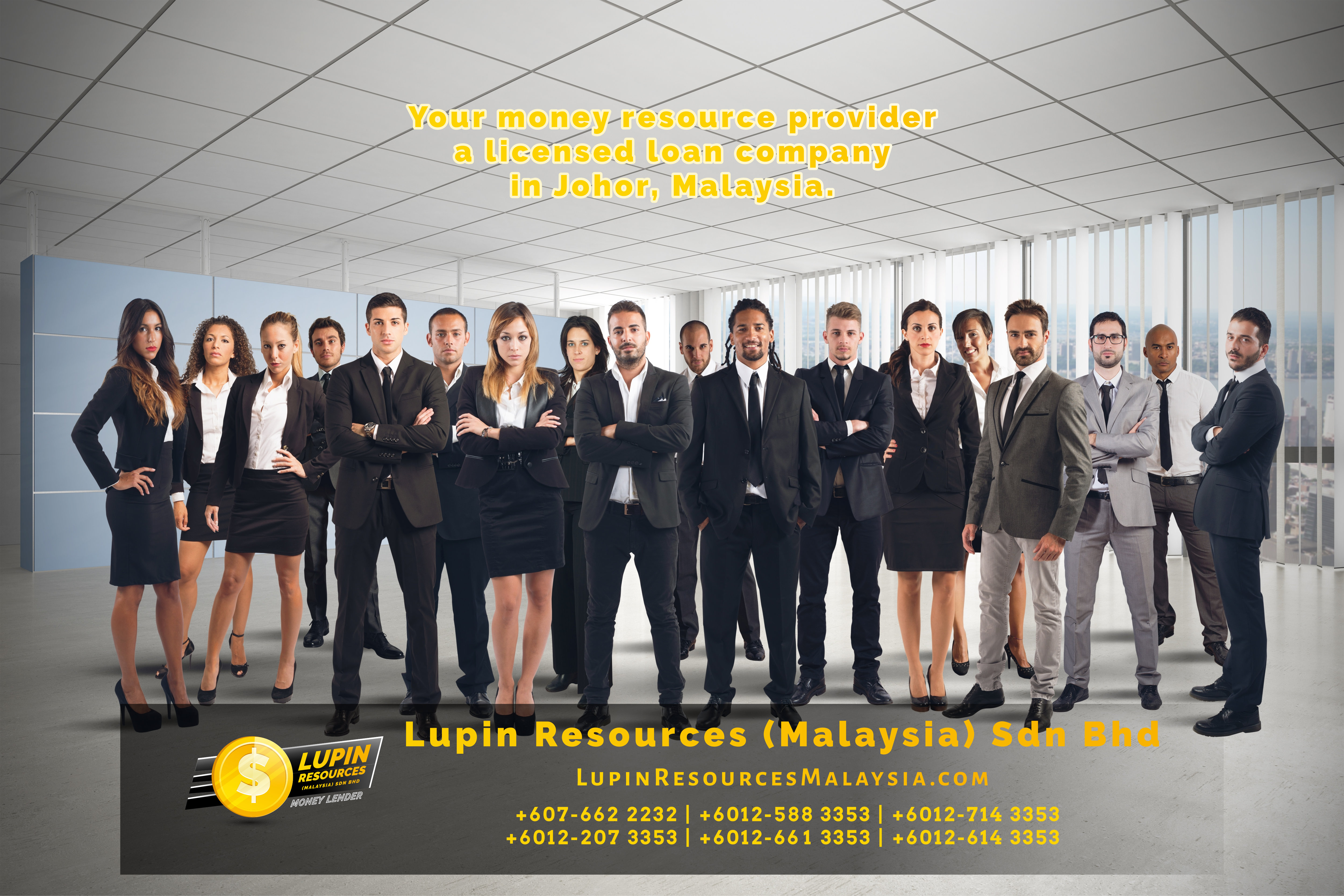Johor Licensed Loan Company Licensed Money Lender Lupin Resources Malaysia SDN BHD Your money resource provider Kulai Johor Bahru Johor Malaysia Business Loan A01-03