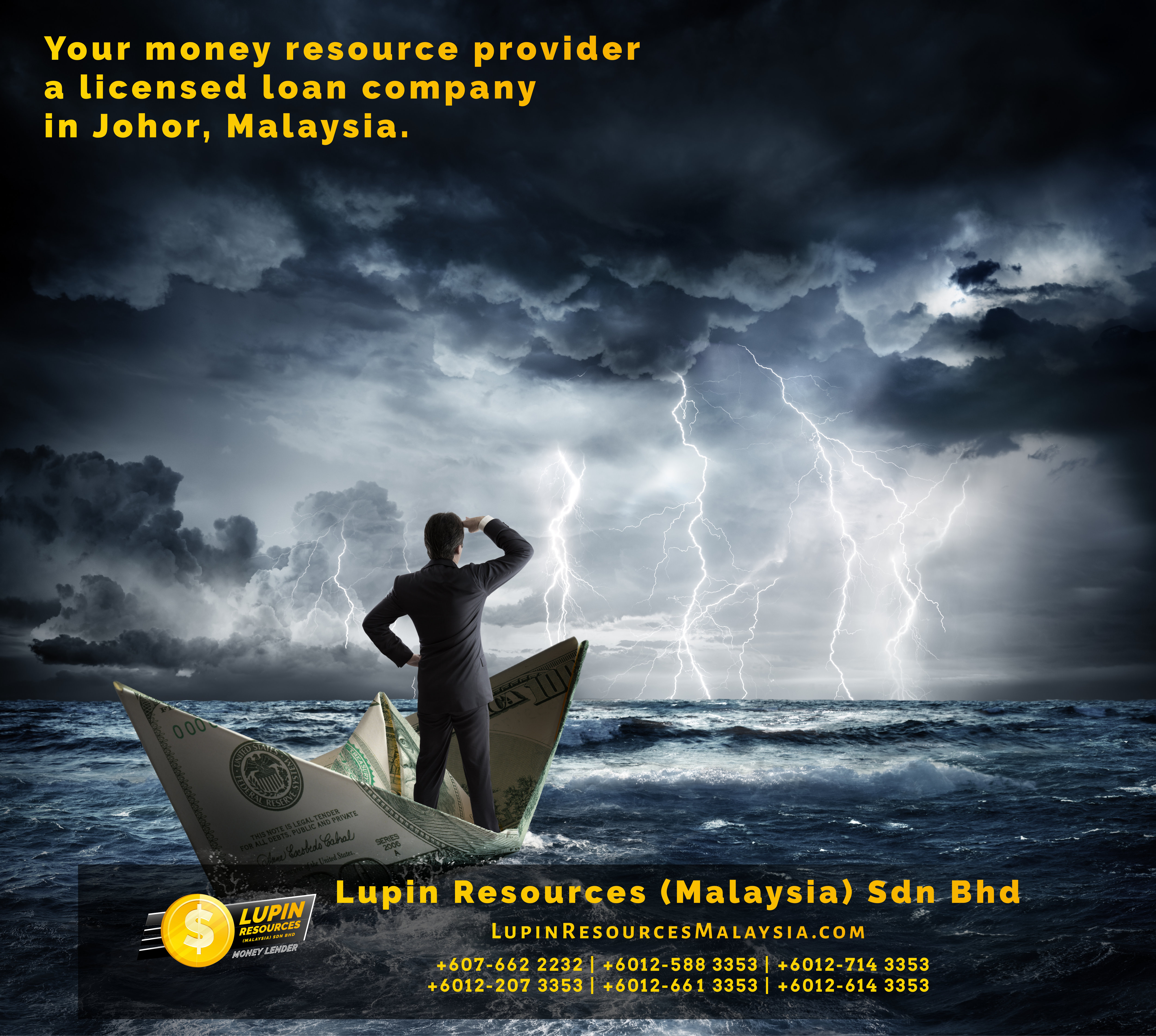 Johor Licensed Loan Company Licensed Money Lender Lupin Resources Malaysia SDN BHD Your money resource provider Kulai Johor Bahru Johor Malaysia Business Loan A01-07