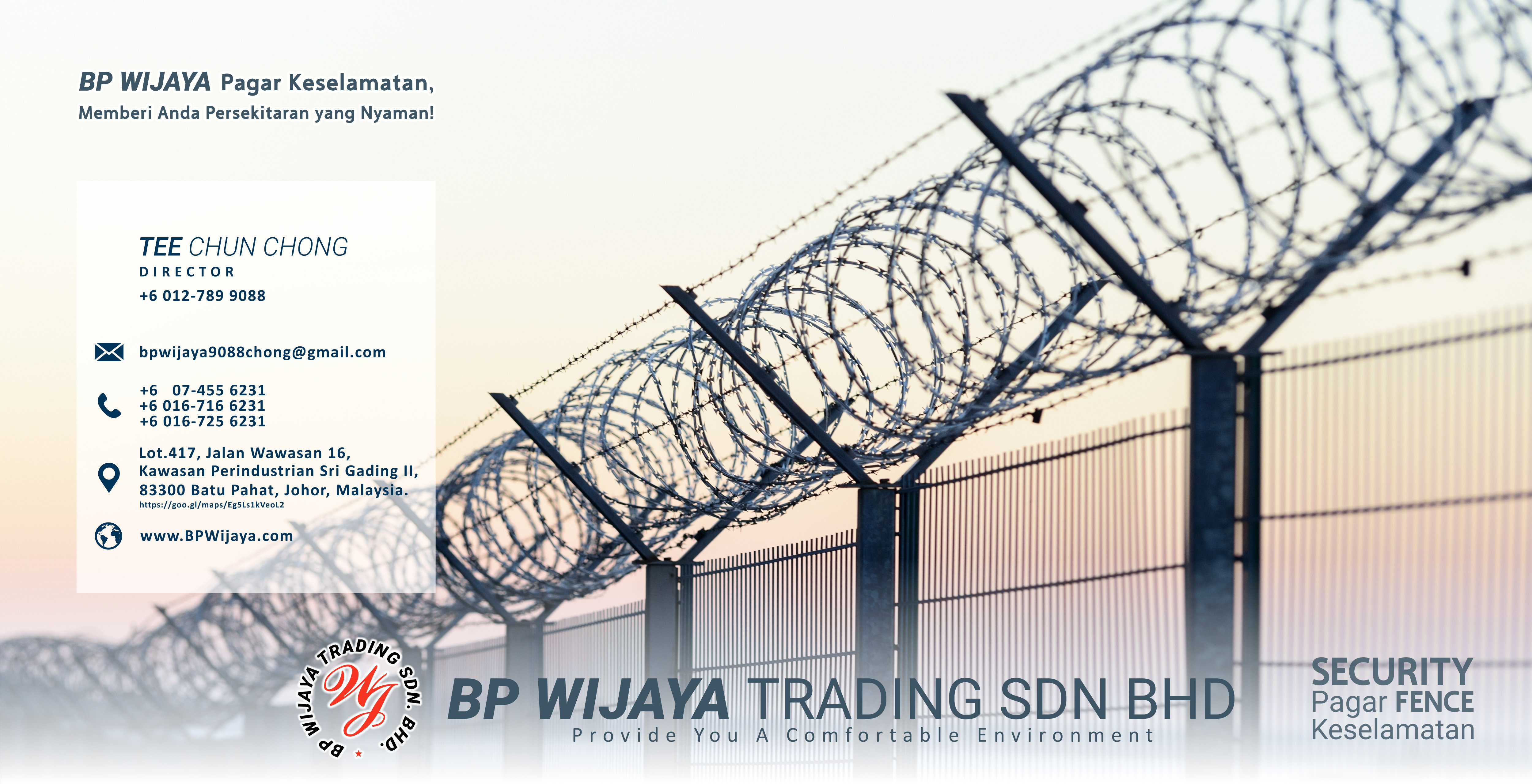 BP Wijaya Trading Sdn Bhd Fence Malaysia Selangor Kuala Lumpur manufacturer of safety fences building materials for housing construction site Security fencing factory fence house fence A01-002