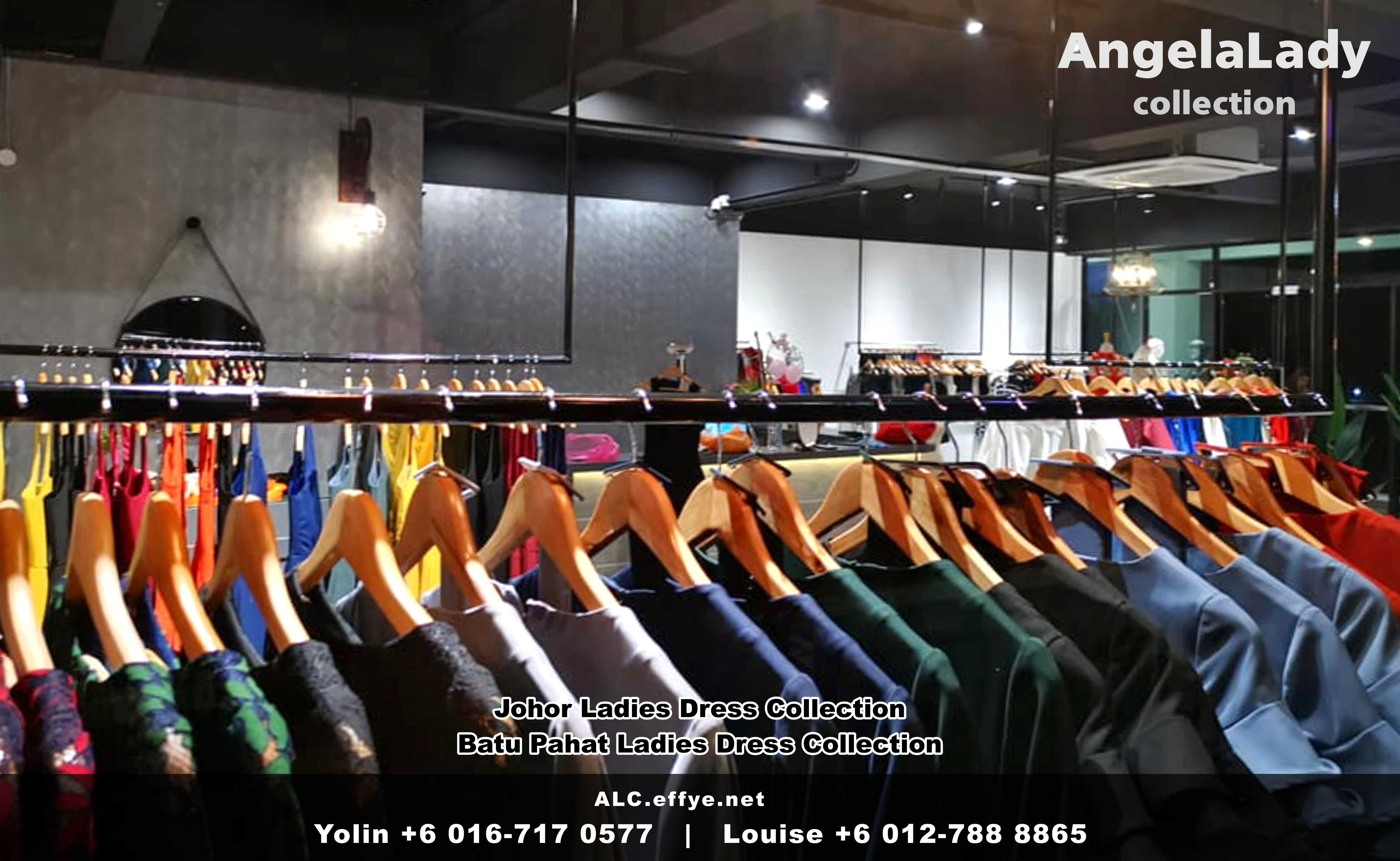 Johor Batu Pahat Ladies Dress Boutique Angela Lady Collection Dinner Dress Evening Gown Maxi Dress Evening Dress Gown Boutique Fashion Lady Apparel Clothes Jeans Skirt Pants Malaysia A01-009