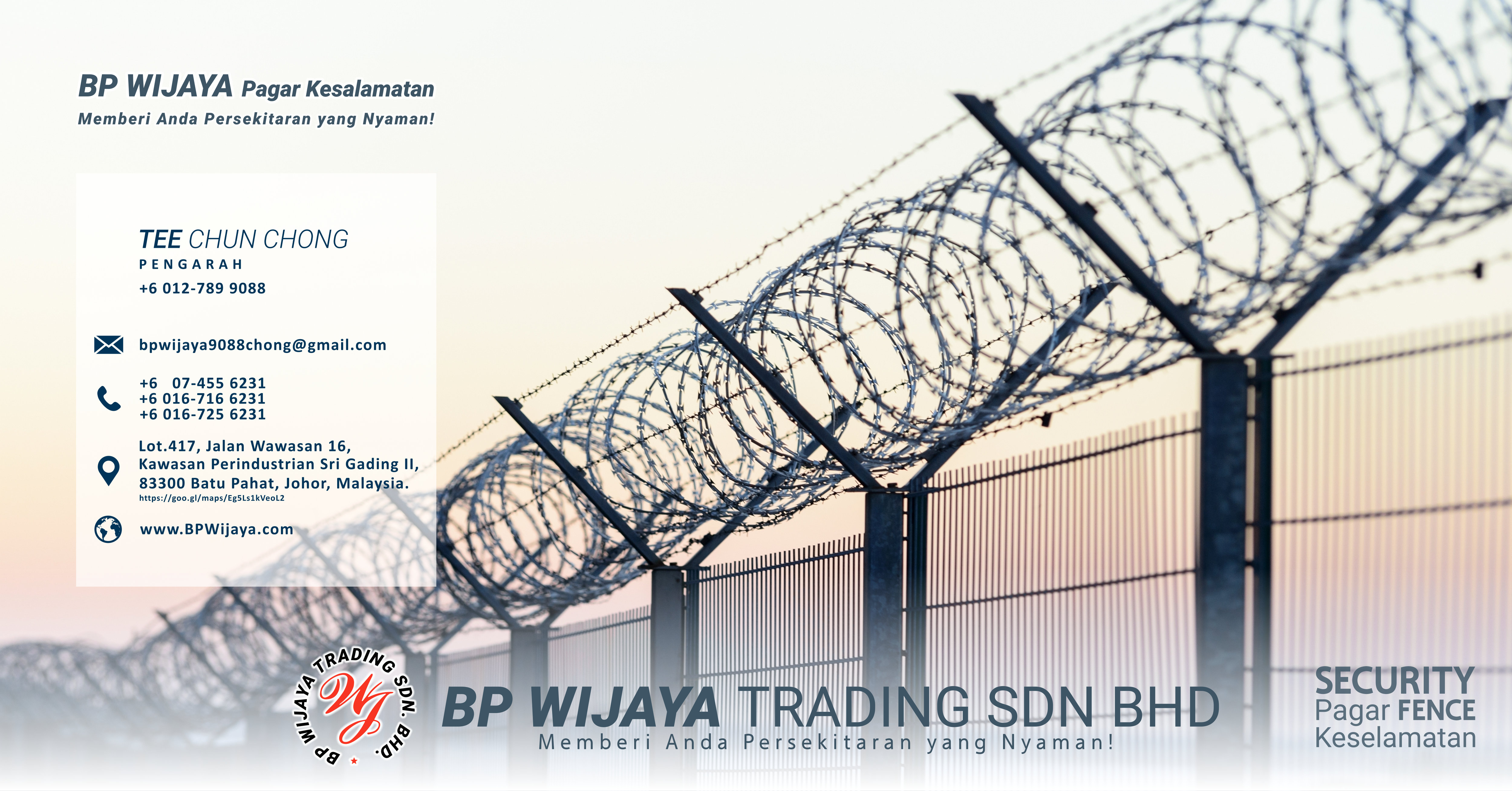BP Wijaya Trading Sdn Bhd – Pagar Keselamatan