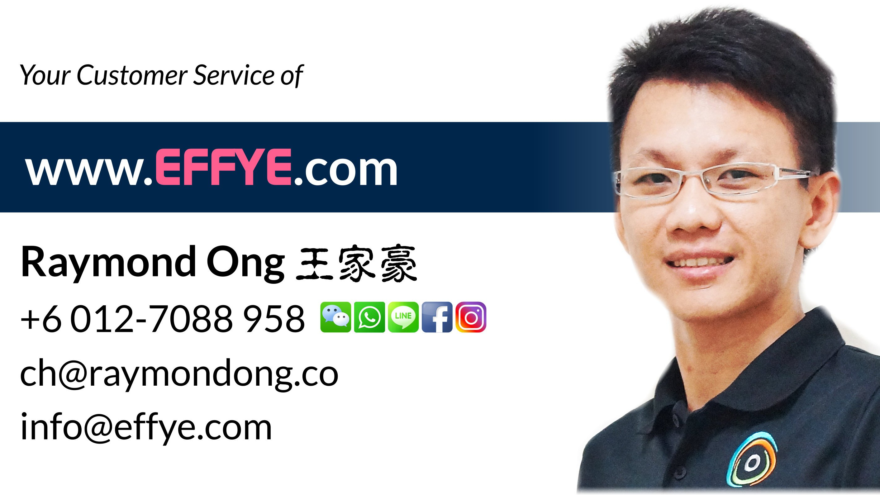Effye Media Customer Services Raymond Ong Chia How Online Advertising Website Design Development and Education Media Management Malaysia Taiwan Singapore Indonesia China United States A01