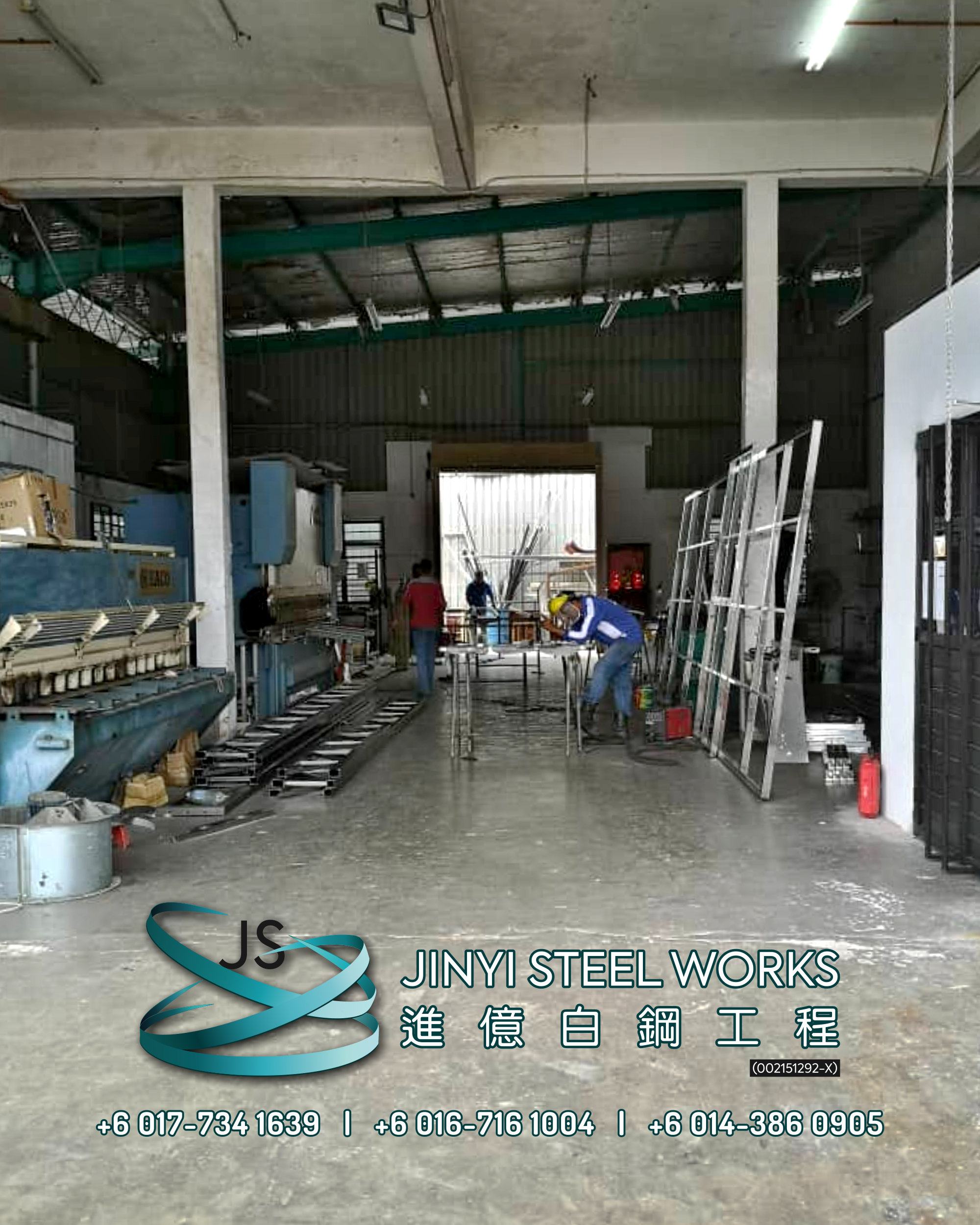 Jinyi Steel Works 铁与不锈钢产品制造商 为您定制钢铁产品与安装 柔佛 马六甲 森美兰 吉隆坡 雪兰莪 彭亨 峇株巴辖 不锈钢制造商 B02