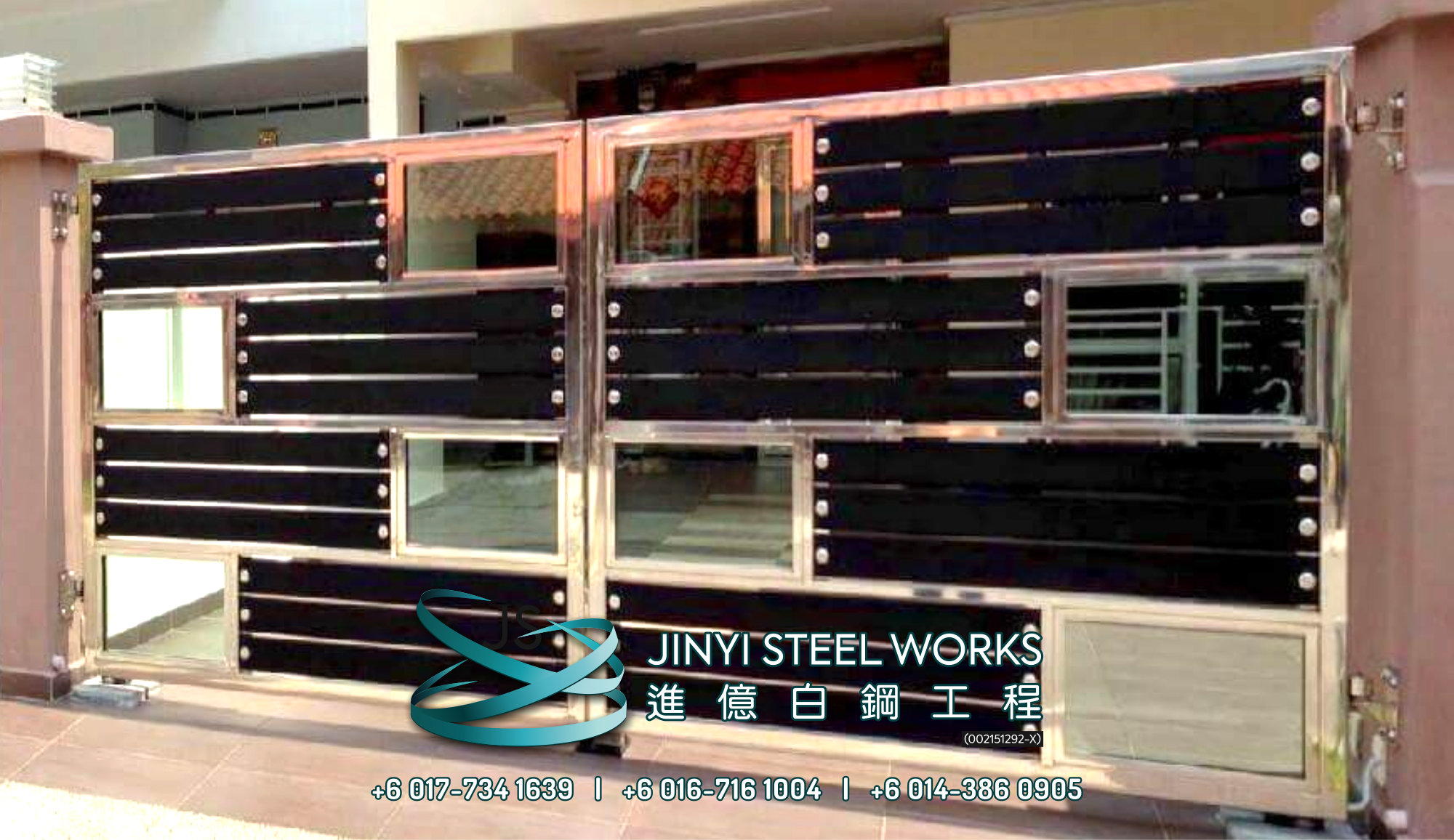 Jinyi Steel Works 铁与不锈钢产品制造商 为您定制钢铁产品与安装 柔佛 马六甲 森美兰 吉隆坡 雪兰莪 彭亨 峇株巴辖 不锈钢制造商 B22