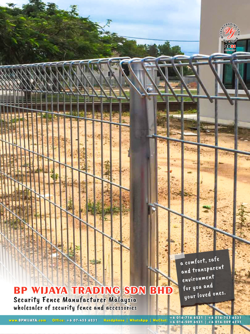 Calendar 2021 BP Wijaya Trading Security Fence Manufacturer Malaysia wholesaler of security fence and accessories Malaysia Kuala Lumpur Johor A07