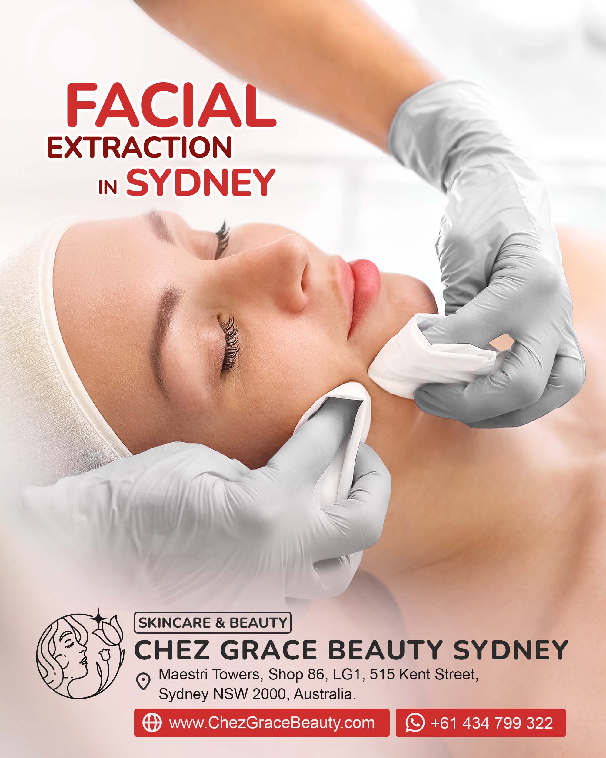 Facial in Sydney – Facial Extraction in Sydney